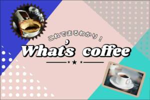 whats_coffee_コーヒーの基本を学ぶ