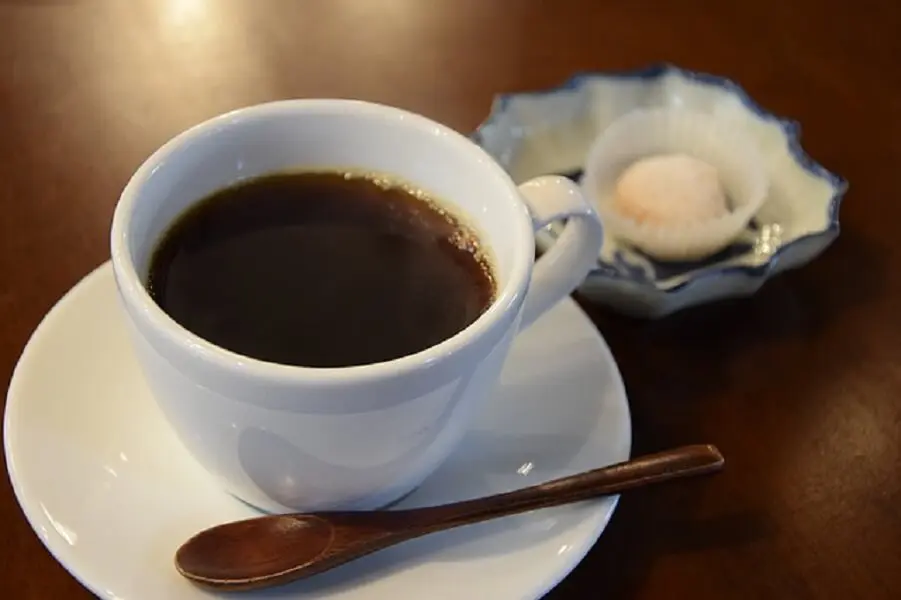 お茶請けとコーヒー